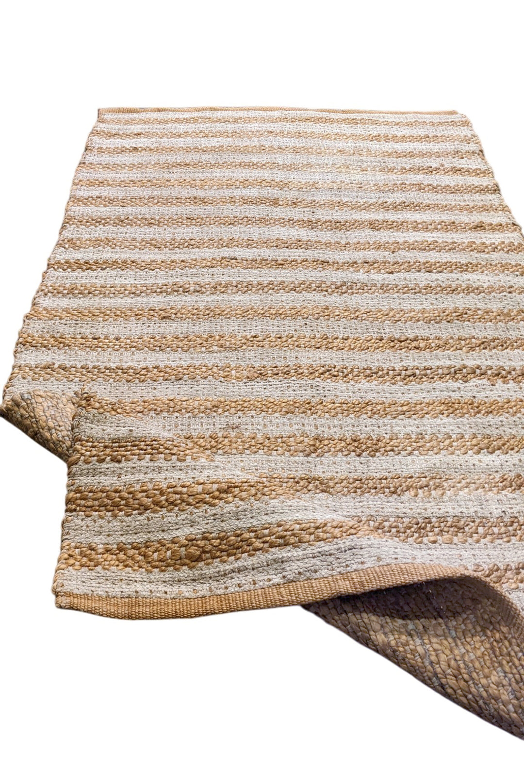 Flatweave Natural Jute Rug - Size: 5.1 x 3.1
