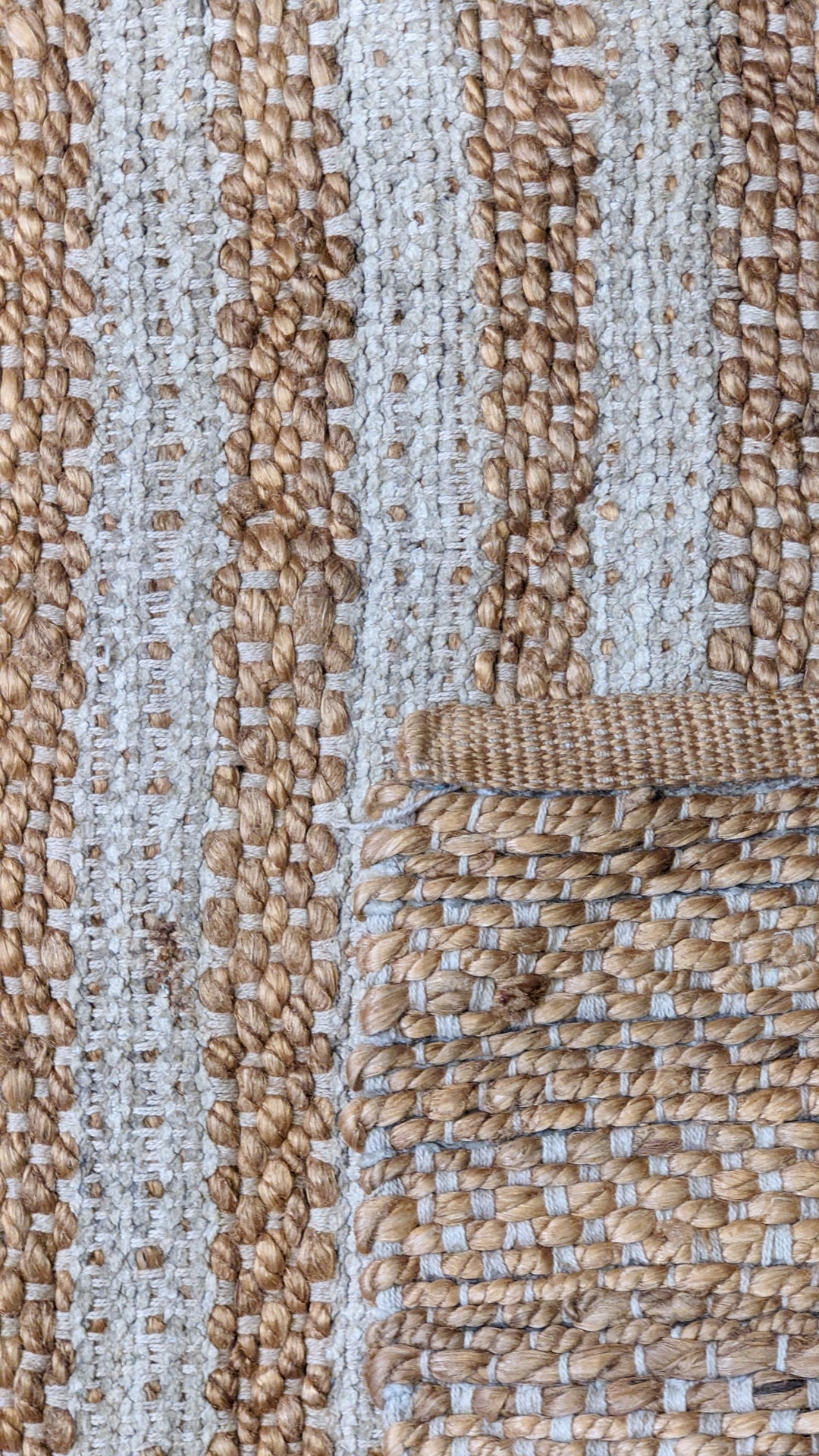 Flatweave Natural Jute Rug - Size: 5.1 x 3.1