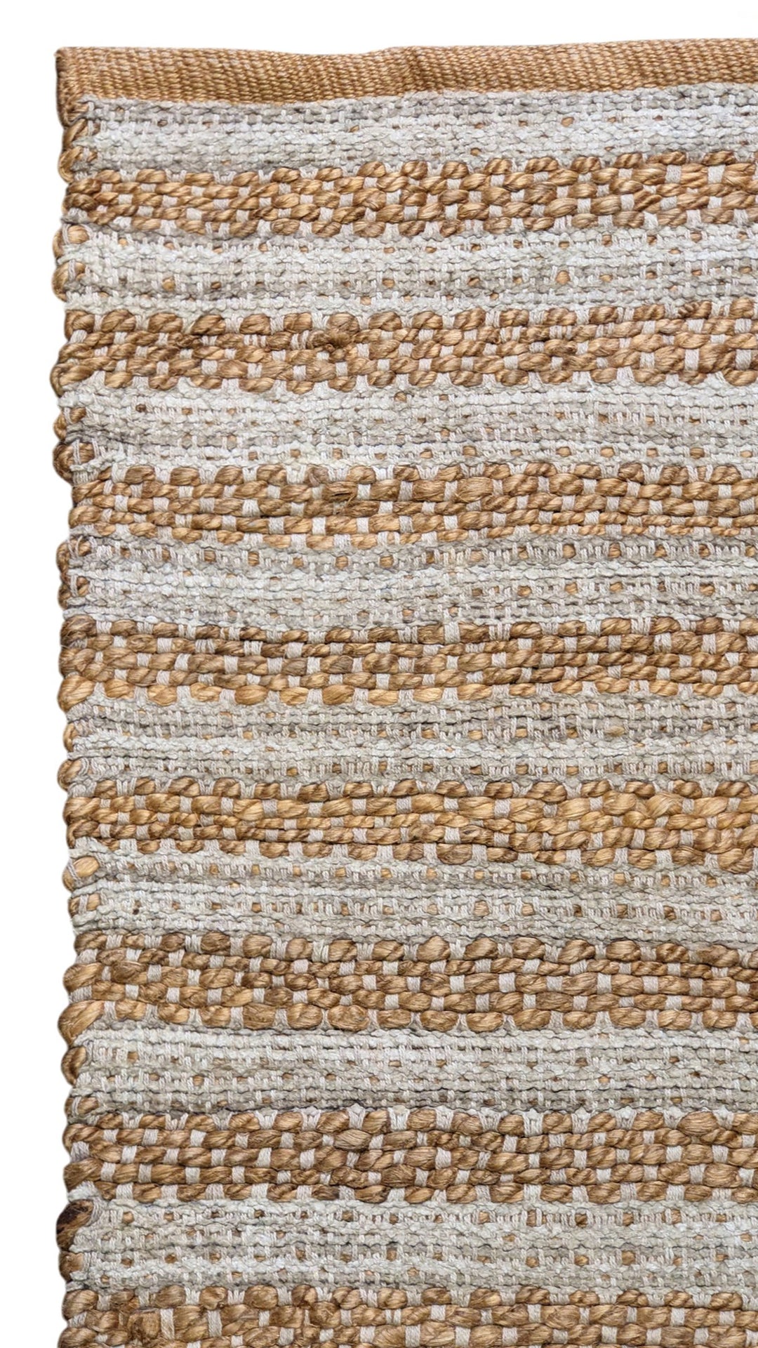 Flatweave Natural Jute Rug - Size: 5.1 x 3.1
