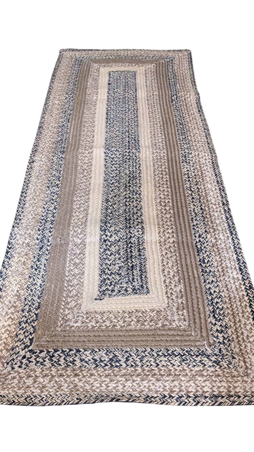 Flatweave Natural Jute Rug - Size: 6 x 2.3