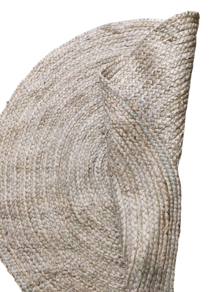 Braided Natural Round Jute Rug - Size: 3.5 x 3.5