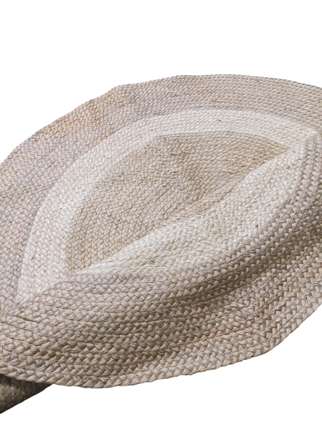 Braided Natural Round Jute Rug - Size: 4.2 x 4.2