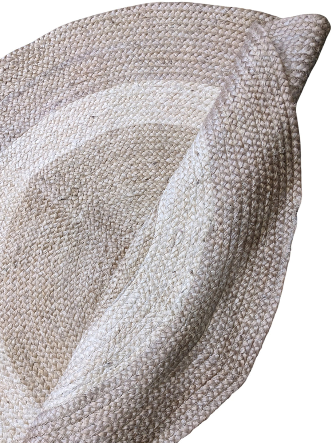 Braided Natural Round Jute Rug - Size: 4.2 x 4.2