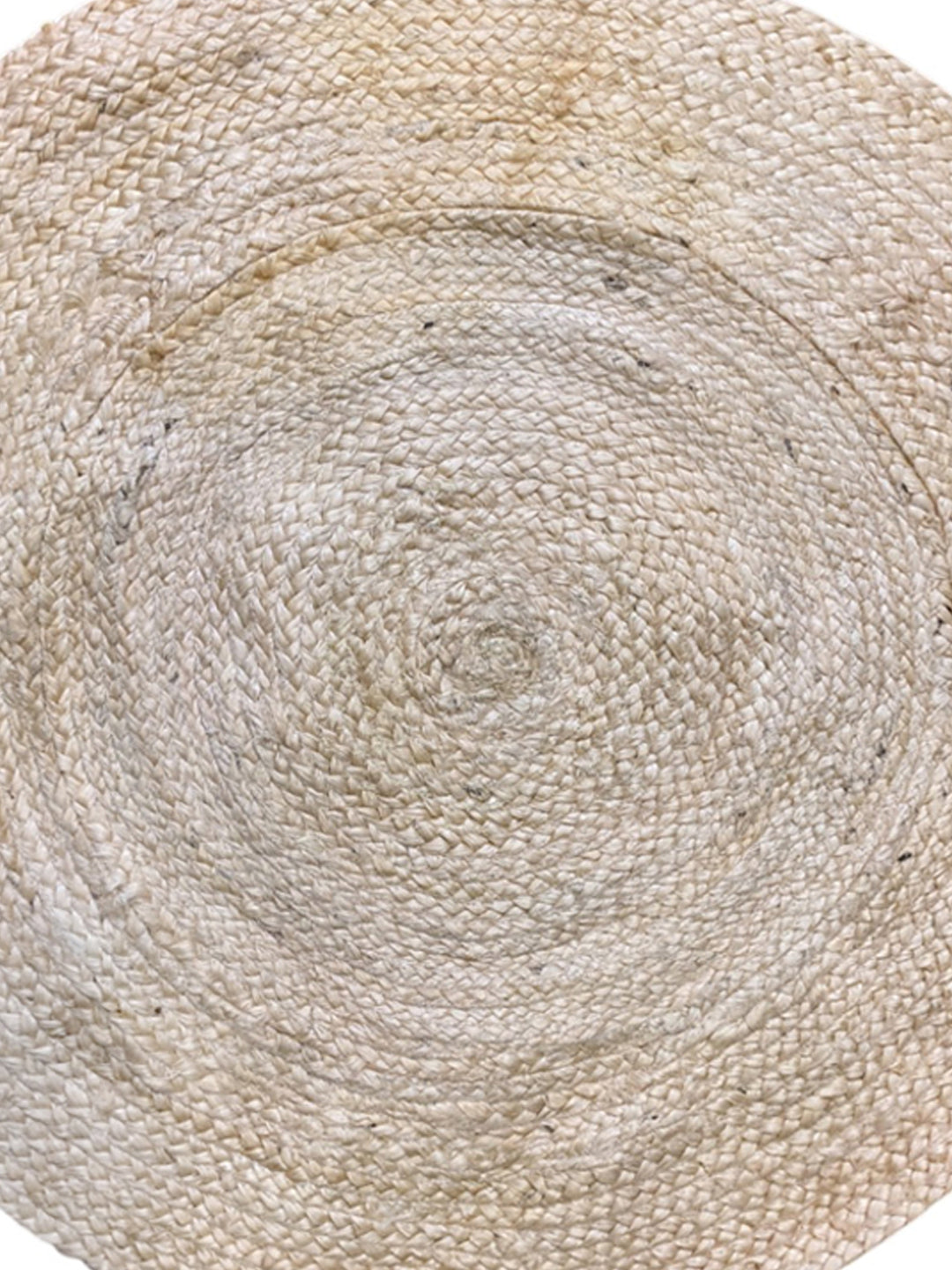 Braided Natural Round Jute Rug - Size: 2.7 x 2.7