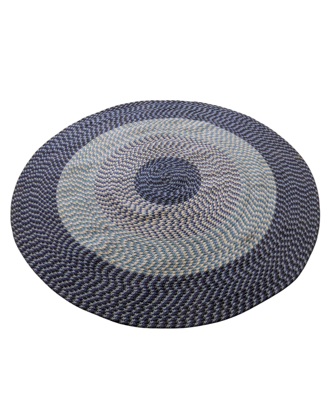 Braided Natural Round Jute Rug - Size: 5.9 x 5.9