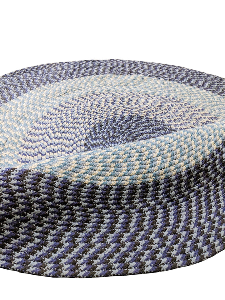 Braided Natural Round Jute Rug - Size: 5.9 x 5.9