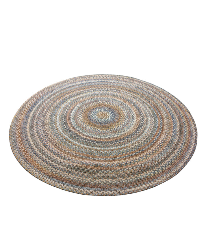 Braided Natural Round Jute Rug - Size: 6 x 6