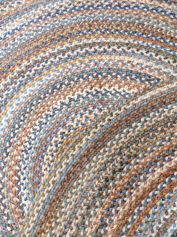 Braided Natural Round Jute Rug - Size: 6 x 6