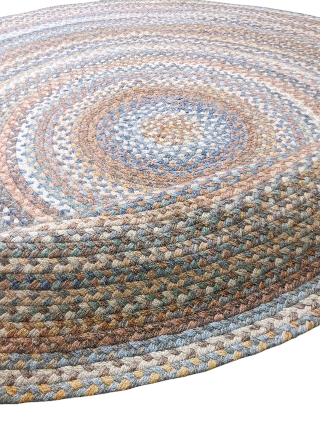 Braided Natural Round Jute Rug - Size: 6 x 6