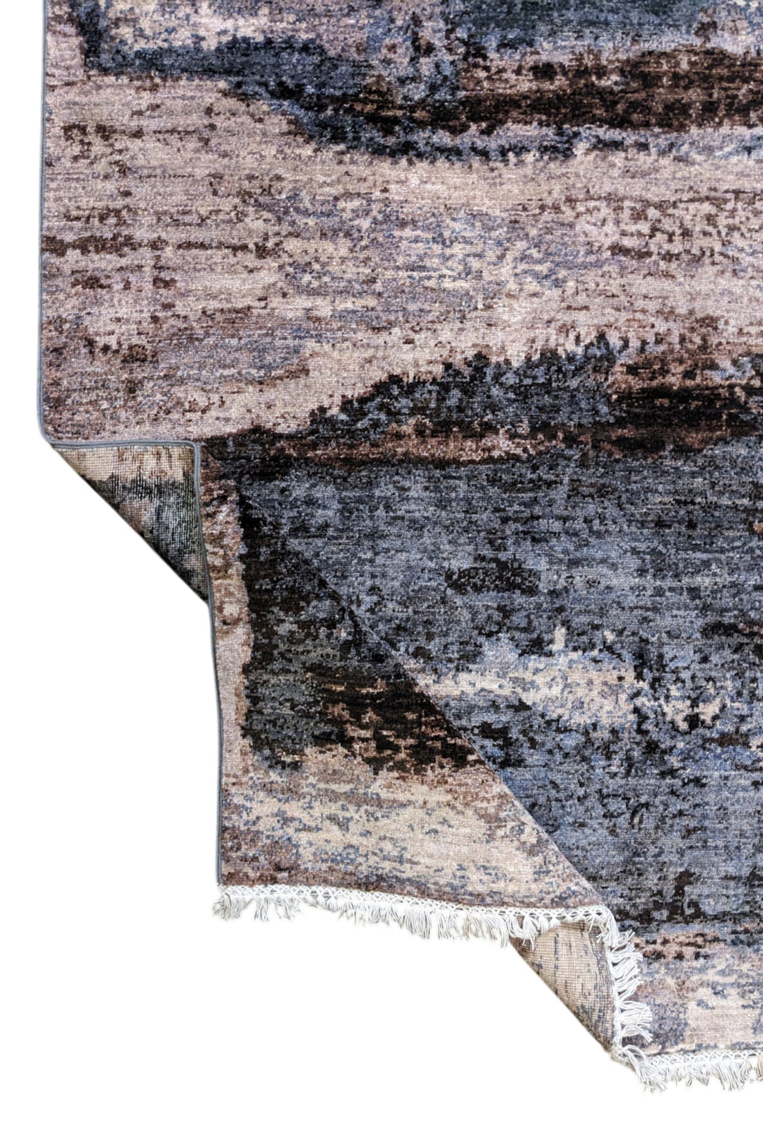 Modern Chobi Silk & Wool Rug - Size: 6 x 4.2