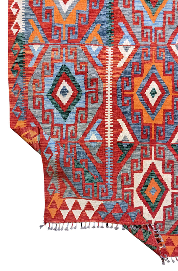 Maimana Afghanistan Kilim Rug - Size: 6.1 x 3.9