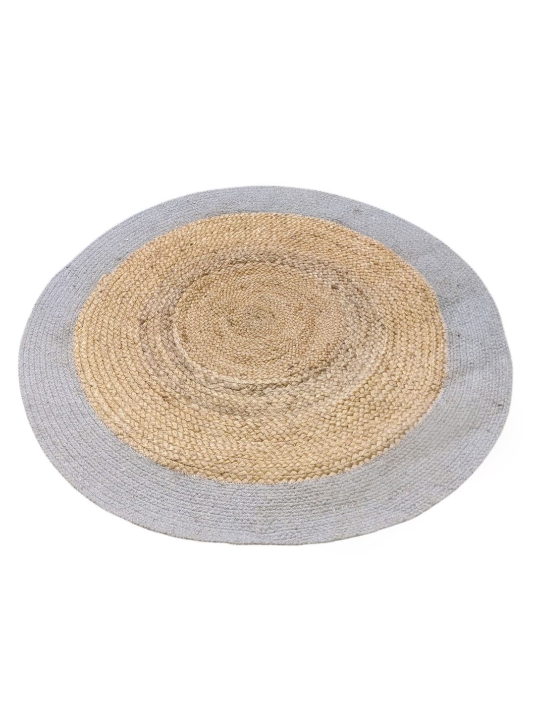 Braided Natural Round Jute Rug - Size: 2.9 x 2.9