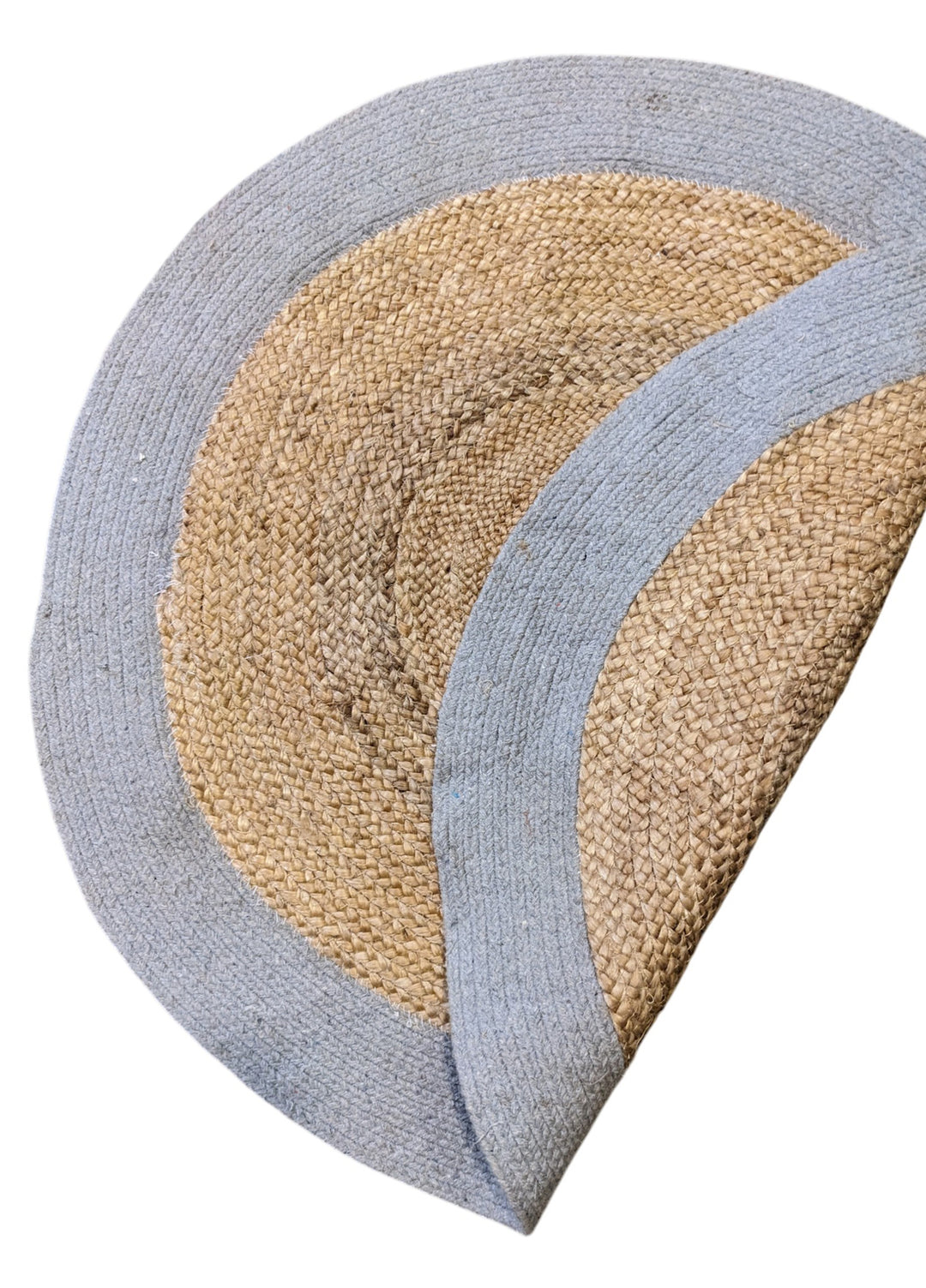Braided Natural Round Jute Rug - Size: 2.9 x 2.9