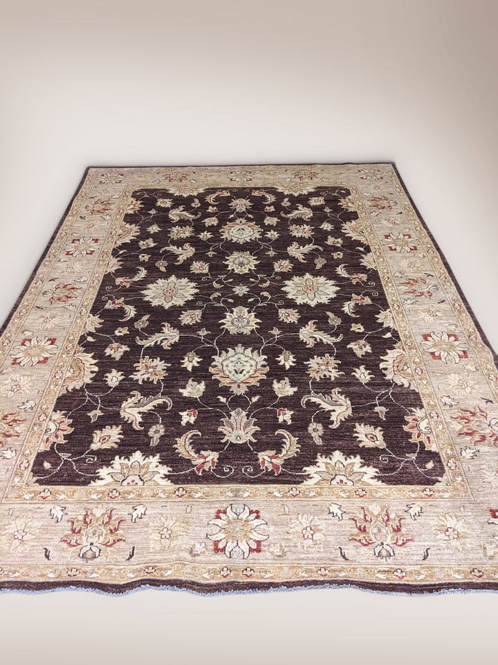 Chobi Ziegler Rug - Size: 9.7 x 6.11