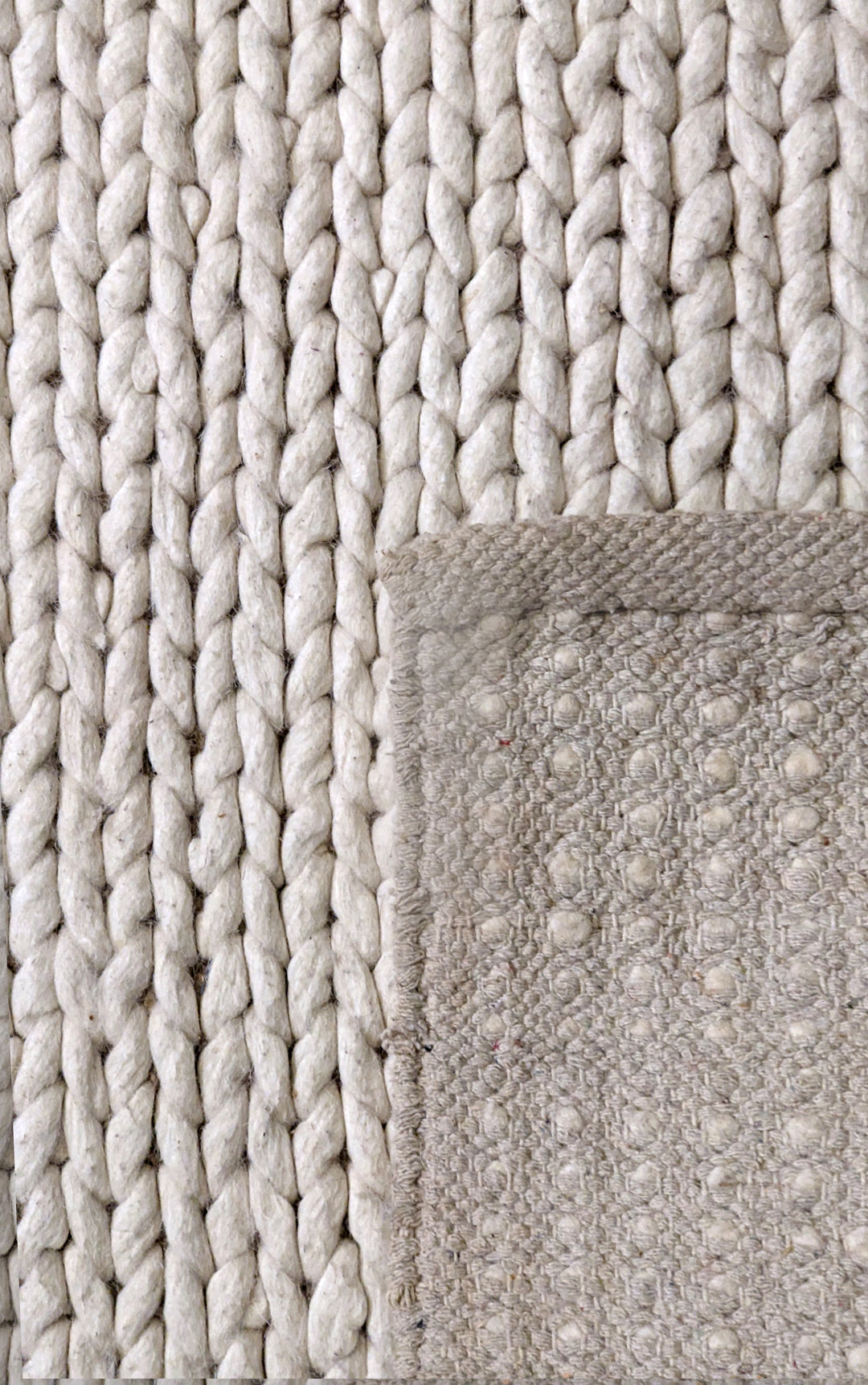 Damro Modern Textured Wool Rug - Size: 8.10 x 6