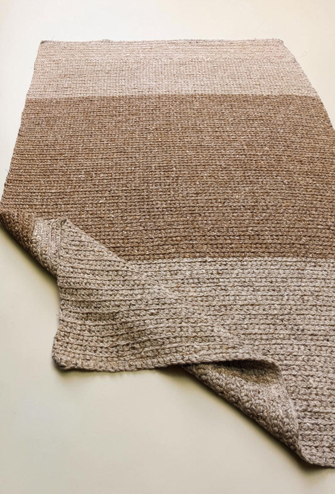 Braided Overdyed Jute Rug - Size: 7.1 x 3.9