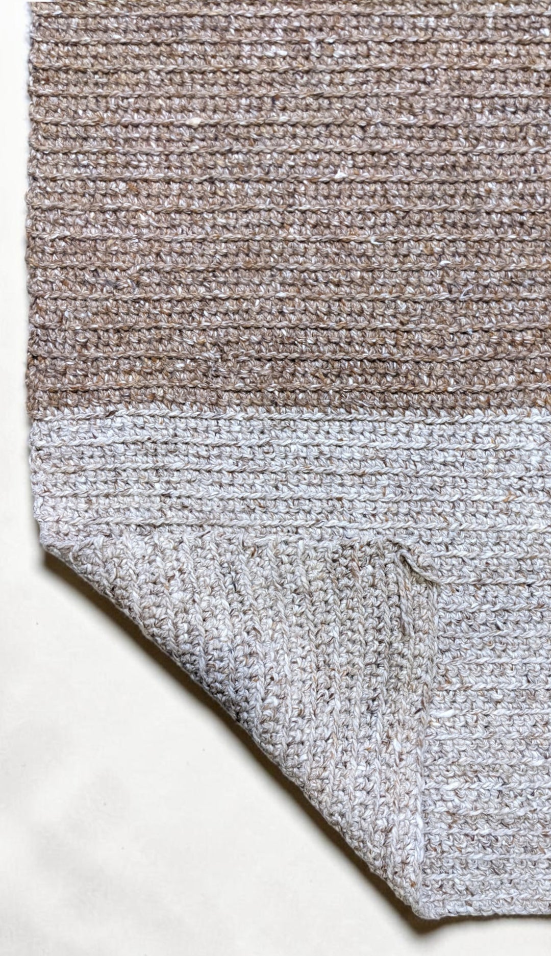 Braided Overdyed Jute Rug - Size: 7.1 x 3.9
