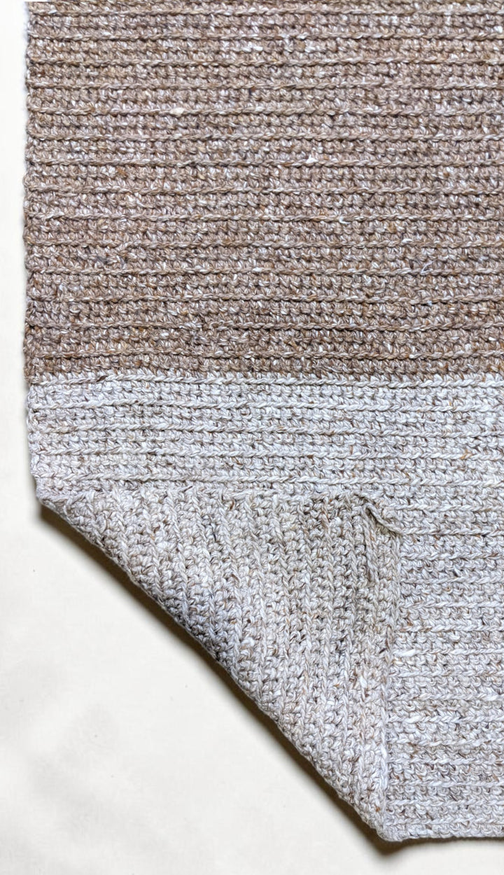 Braided Overdyed Jute Rug - Size: 7.1 x 3.9