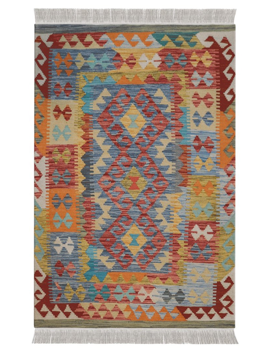 Afghani Chobi Kilim - Size: 3 x 5