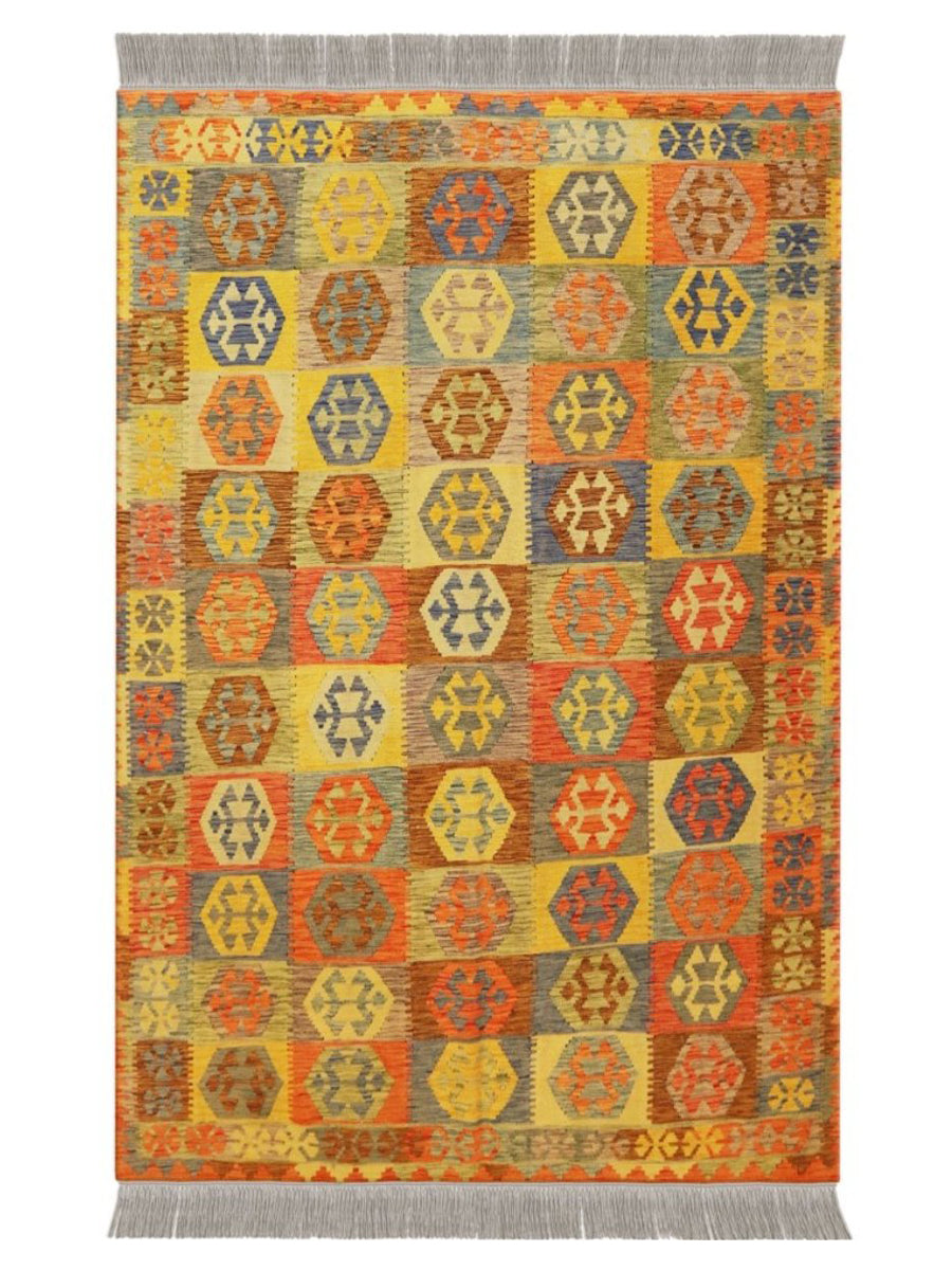 Colourful Bohemian Kilim - Size: 8 x 6.3