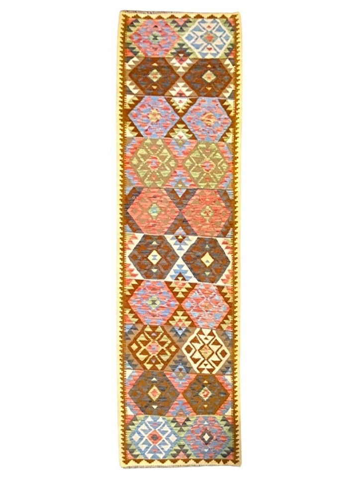 Colorful Bohemian Kilim - Size: 9.10 x 3.2