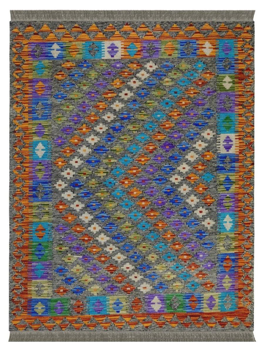 Colourful Bohemian Kilim - Size: 4.10 x 3.5