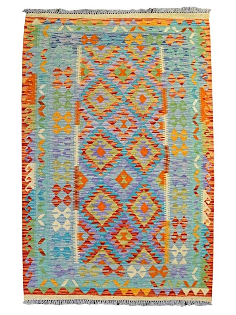 Colourful Bohemian Kilim - Size: 5.2 x 3.6