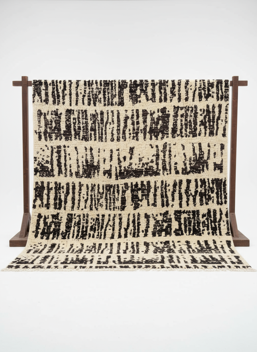 Tuareg Hand Knotted Rug - Size: Custom