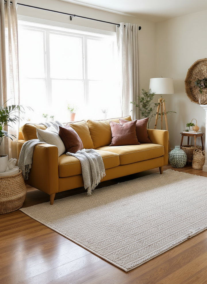Loop Natural Jute Rug - Size: 6.11 x 4.8