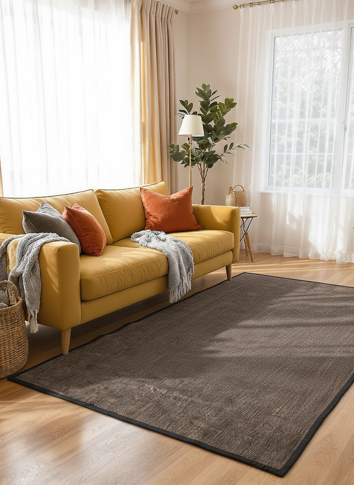 Flatweave Overdyed Jute Rug - Size: 5.9 x 4.4