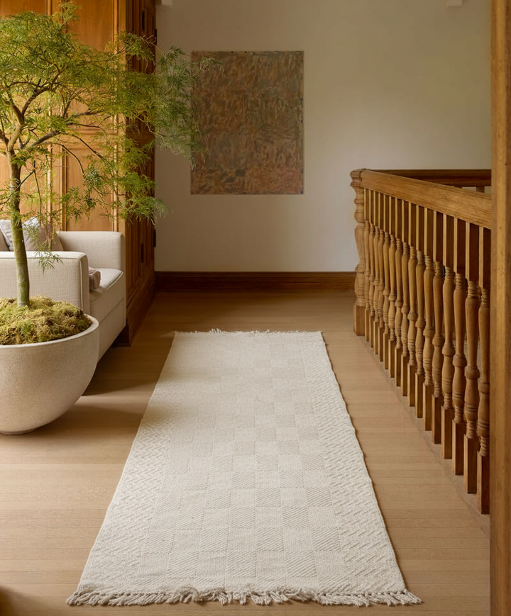 Flatweave Natural Jute Rug - Size: 7.10 x 3.8