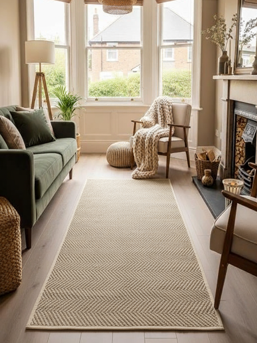 Loop Natural Jute Runner - Size: 8.1 x 2.7