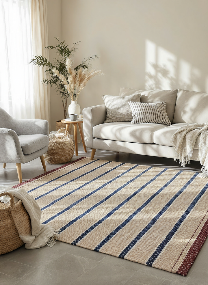 Flatweave Natural Jute Rug - Size: 6.1 x 6.1