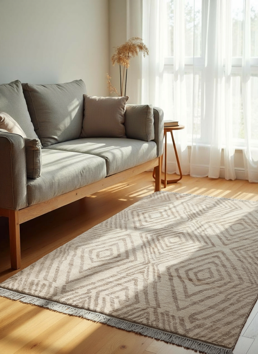 Oracraft Hand Knotted Rug - Size: 8 x 4.11