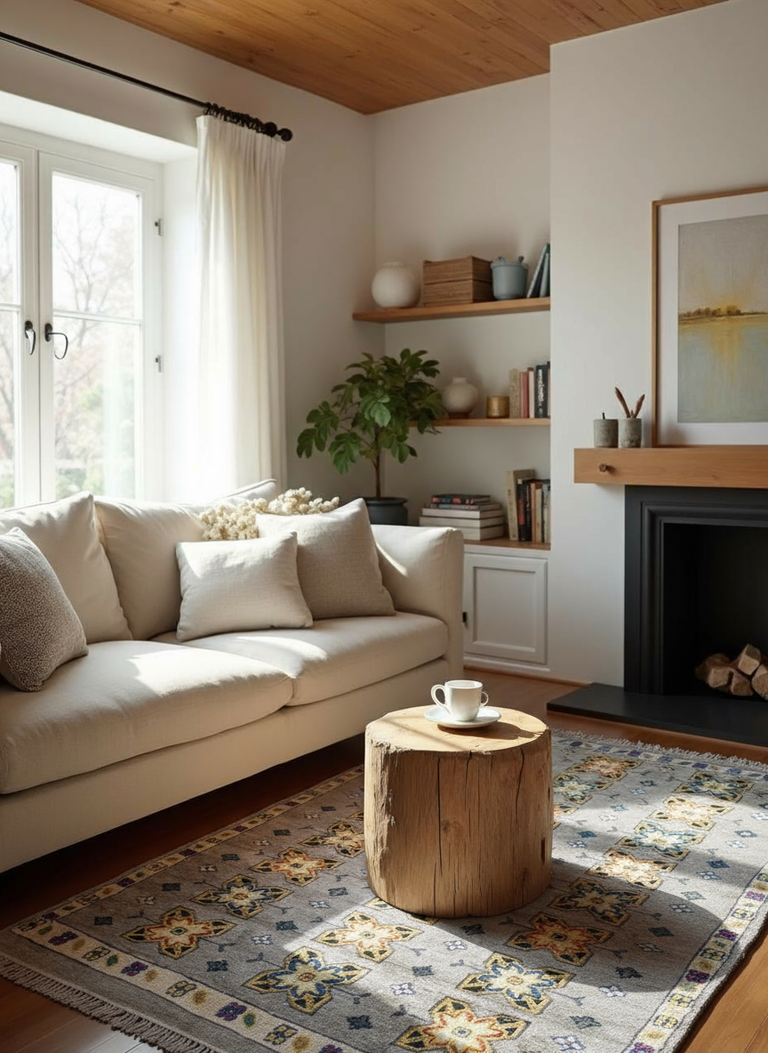 Moroccan Modern Rug - Size: 6.11 x 4.8