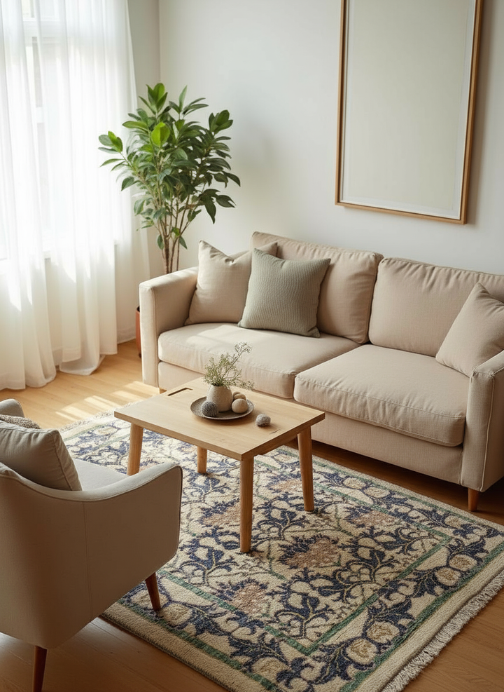 Serpentine Hand Knotted Rug - Made to Order