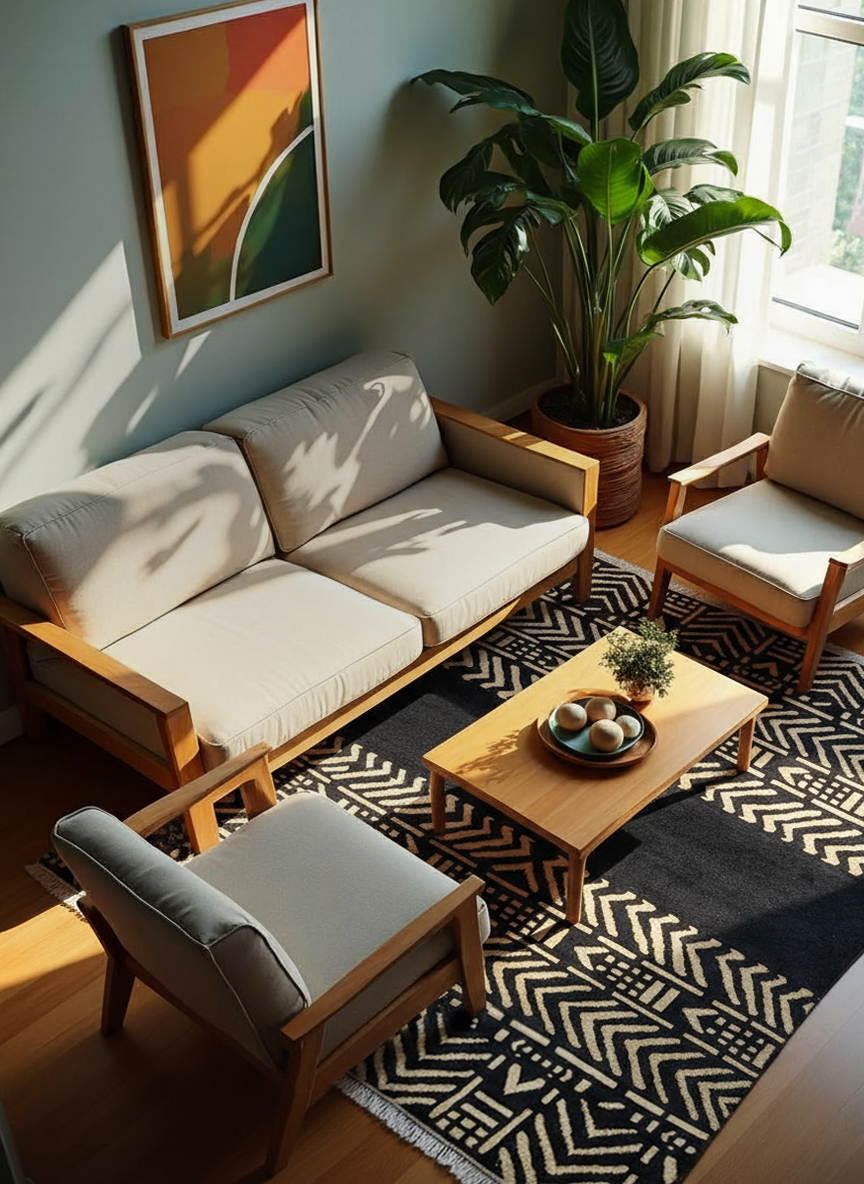 Dinka Hand Knotted Rug - Made to Order