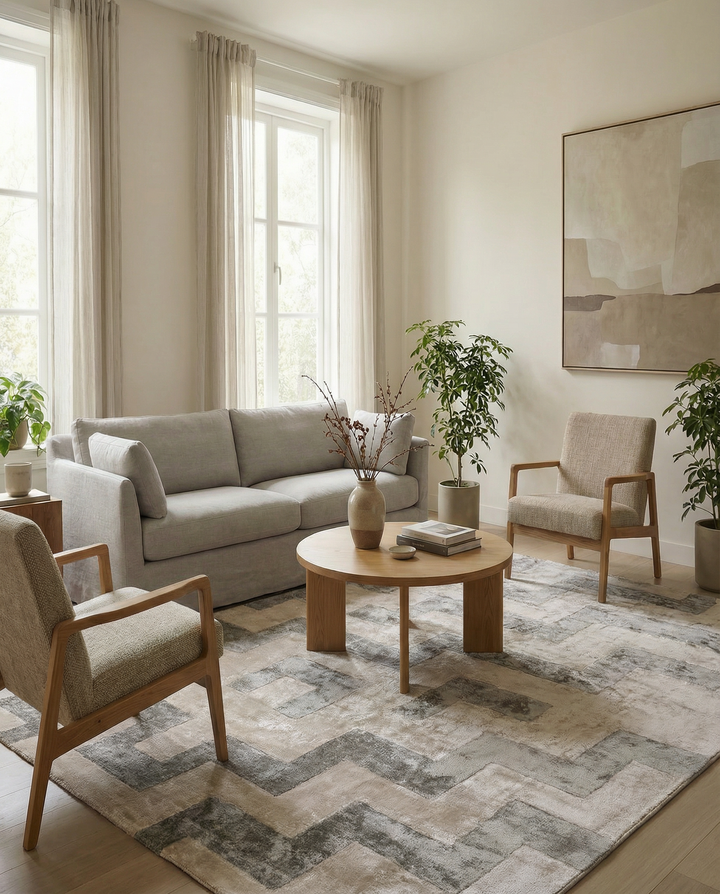 Arnalu Hand Tufted Rug - Size: 11.1 x 8.5