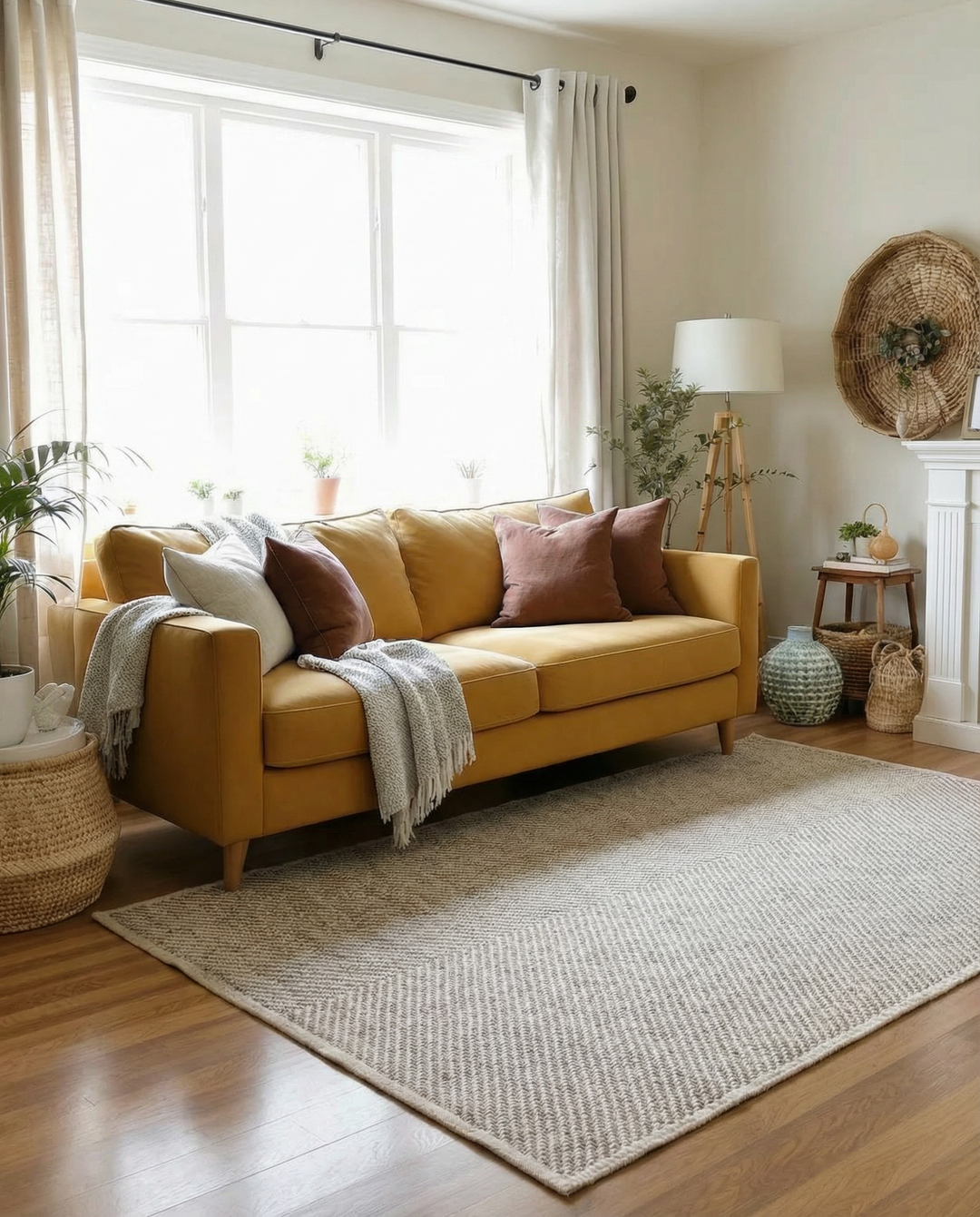 Loop Natural Jute Rug - Size: 7.3 x 5.5