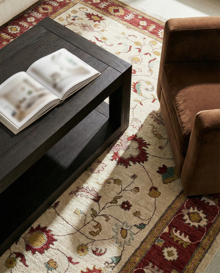 Farahan Ziegler Afghan Chobi Rug - Size: 11.8 x 8.10