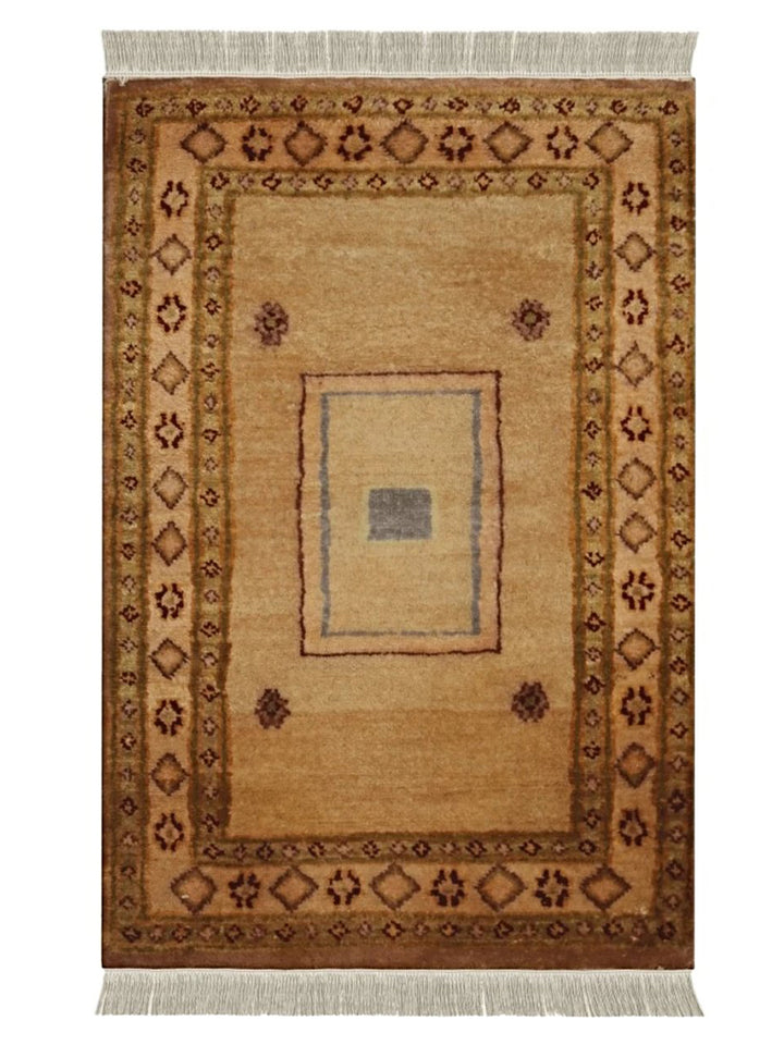 Border Gabbeh Rug - Size: 3 x 2