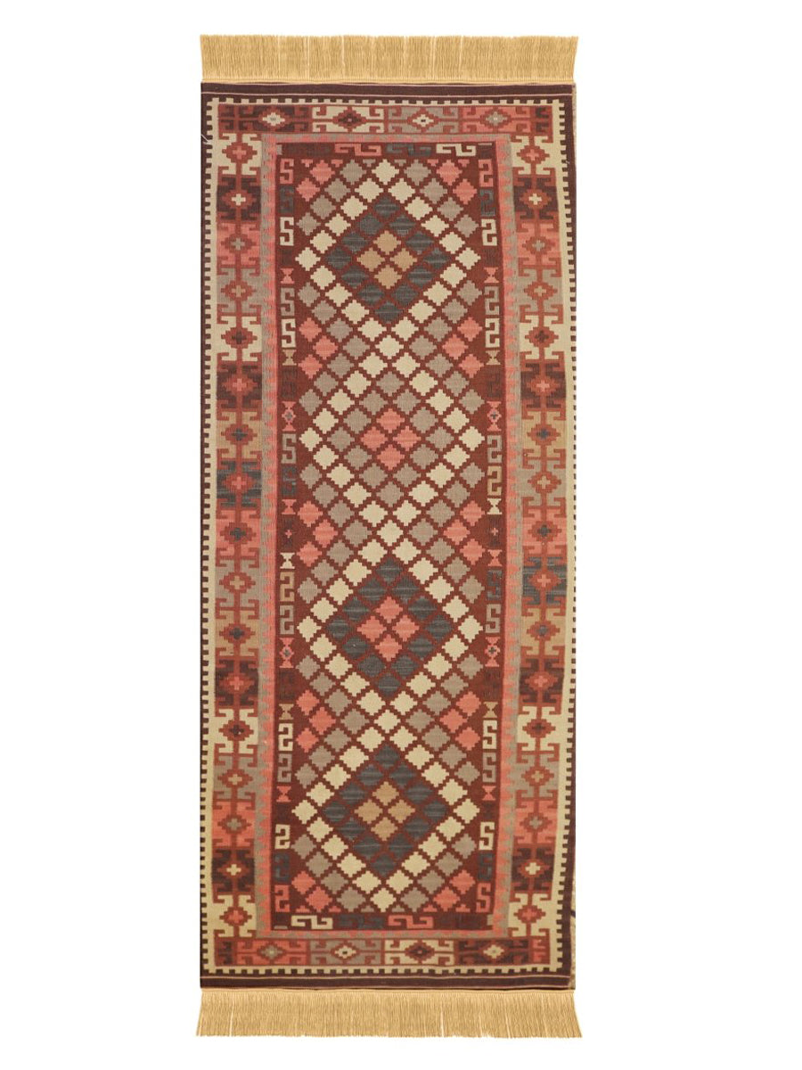Irani Shiraz Kilim - Size: 2.6 x 8 - Imam Carpet Co