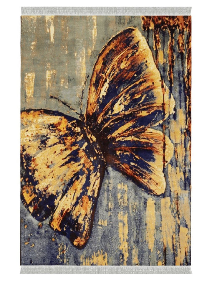 Abstract Butterfly - Size: 7.3 x 4.10 - Imam Carpet Co