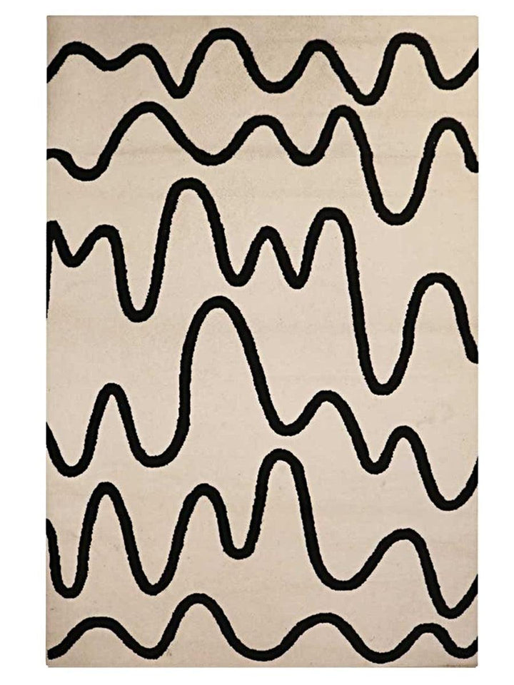 Waves Modern Rug - Size: 6.5 x 4.4