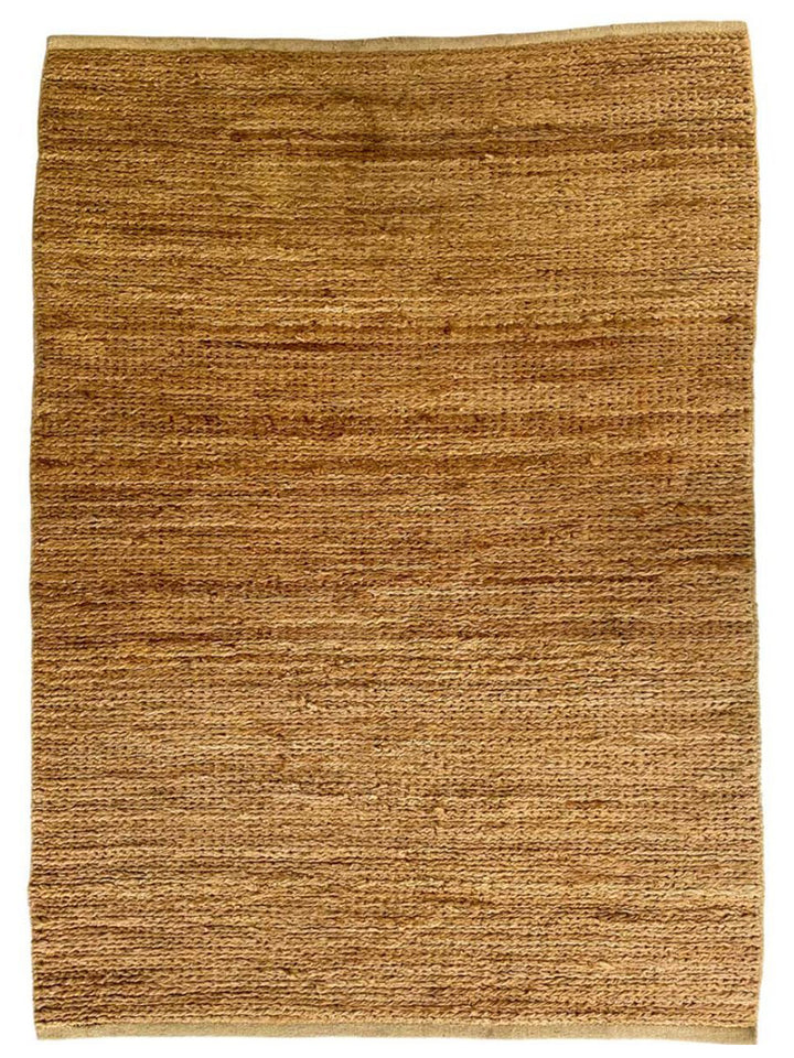 Natural Braided Jute Rug - Size: 4.10 x 3.11