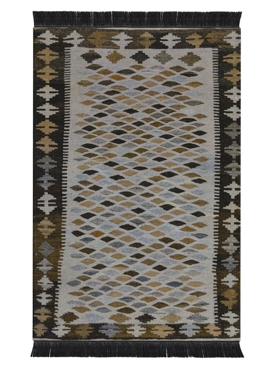 Nuetral Bohemian Kilim - Size: 5.1 x 3.4