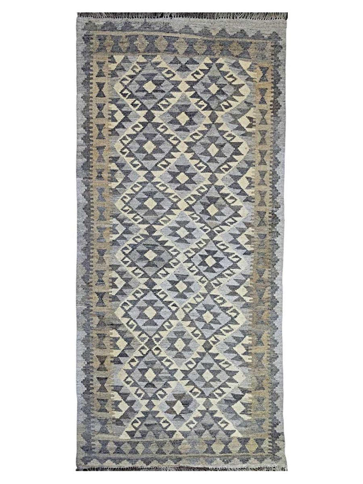 Nuetral Bohemian Kilim - Size: 6.5 x 3.1