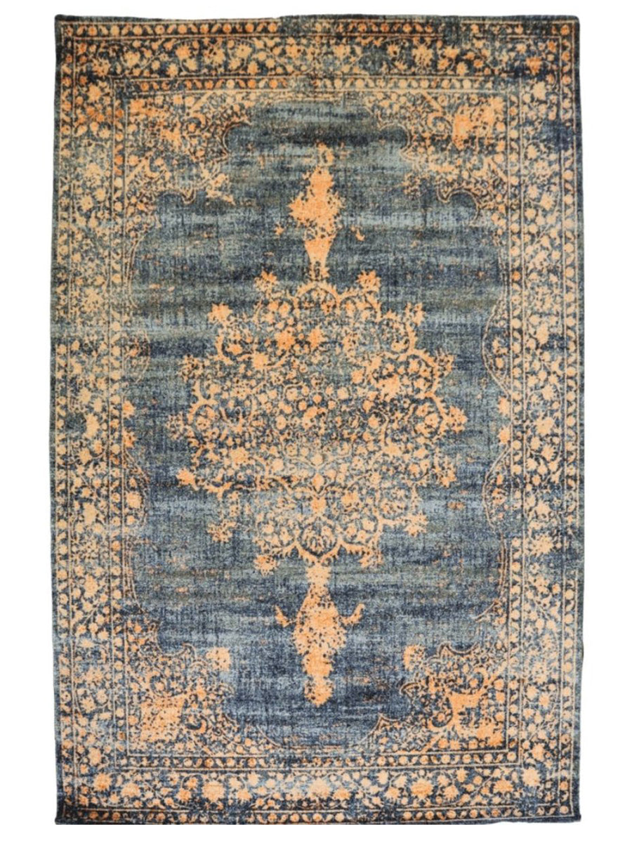 Premium SteelBlue Overdyed Rug - Size: 9.8 x 6.6 - Imam Carpet Co