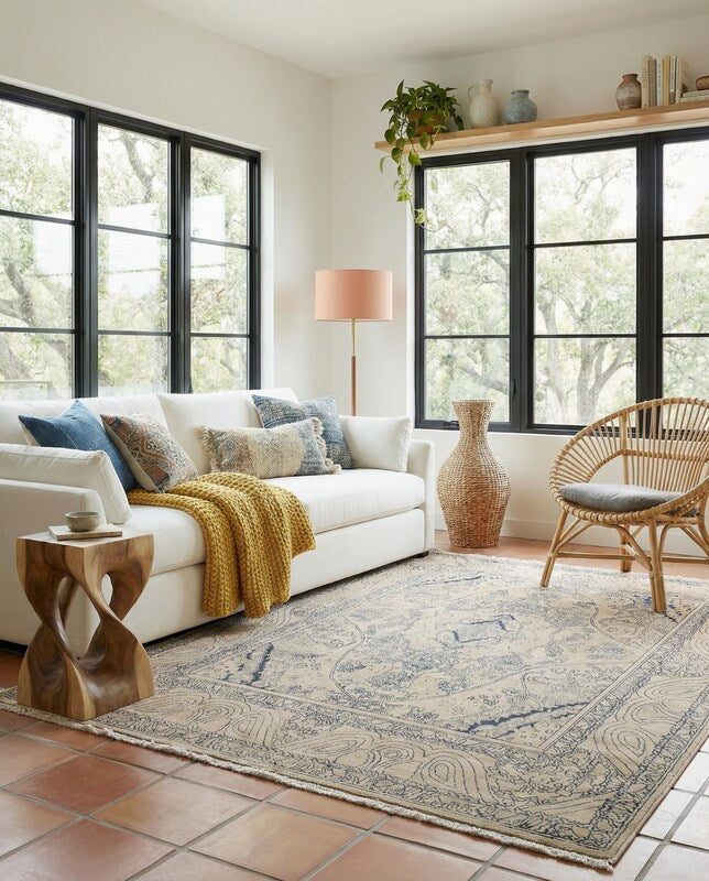 Orren Hand Tufted Rug - Size: 9.10 x 6.10