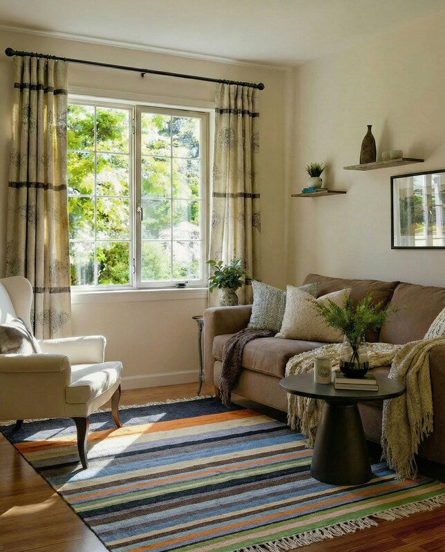 Gabbeh Modern Rug - Size: 7.8 x 5.5